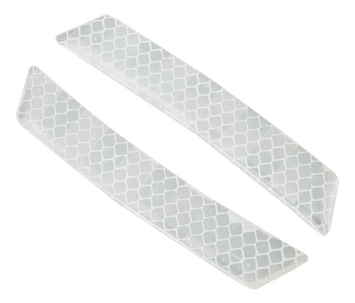 Juego De 2 Pegatinas Reflectantes Dobles De Fibra De Carbono