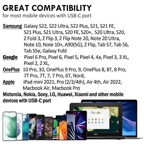 Auriculares Usb C, Changeek Type C Earbuds Micrófono, ...