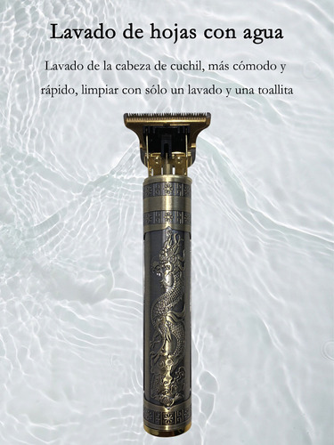 Afeitadora Eléctrica Inalámbrica Para Hombres Dorado Oscuro
