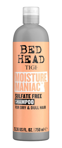 Tigi Bed Head Moisture Maniac Shampoo Argan Pelo Grande 6c