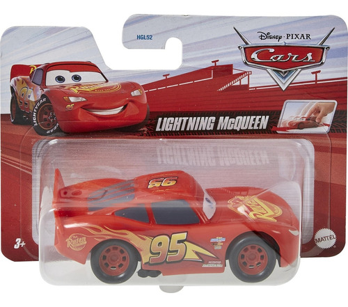 Cars - Auto Pullback 1:43 - Hgl51 Color Rojo Personaje Lighning Mc Queen