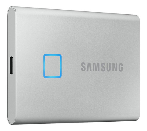 Disco sólido SSD externo Samsung T7 Touch MU-PC1T0 1TB plata