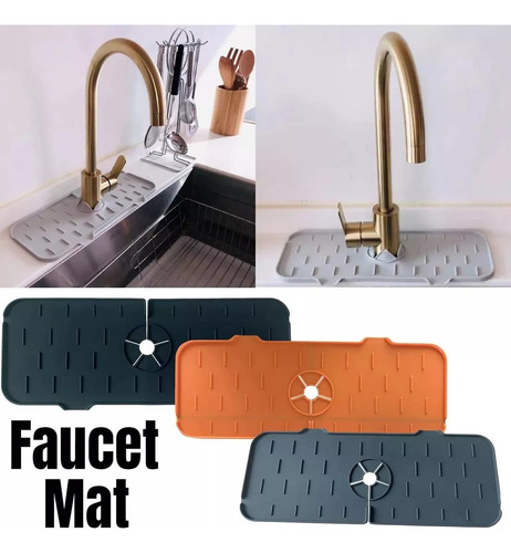 Tapete Protector Silicona Salpicadura Grifo Cocina Multiusos