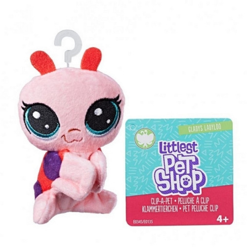 Peluche Littlest Pet Shop Mini Pack De 4 Con Clip 11 Cm