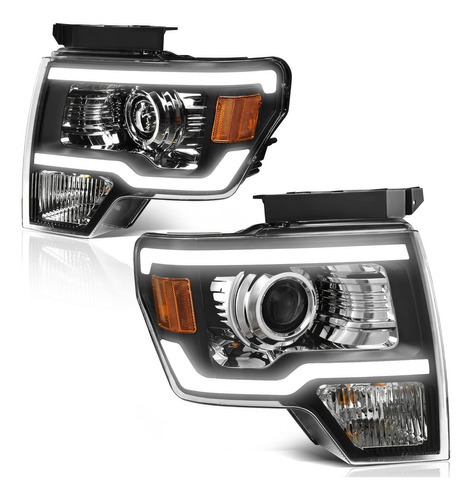 Faros Mark Lobo F150 2009 2010 2011 2012 2013 2014 Par Drl