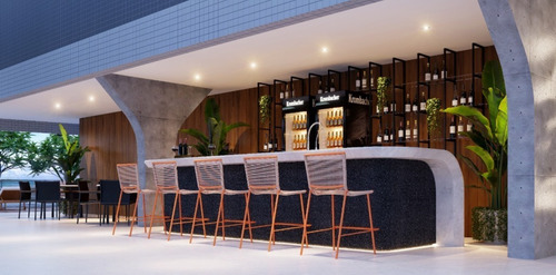 Imagem 12 de 19 de Ref: La046 - Lançamento (pé Na Areia) Flats Tipo Studio, 22,53m² A 56,98m²