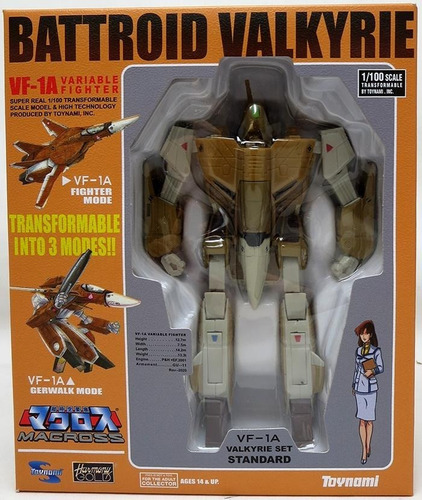 Figura Retro Vf-1a Standard Battroid Valkyrie - Robotech 