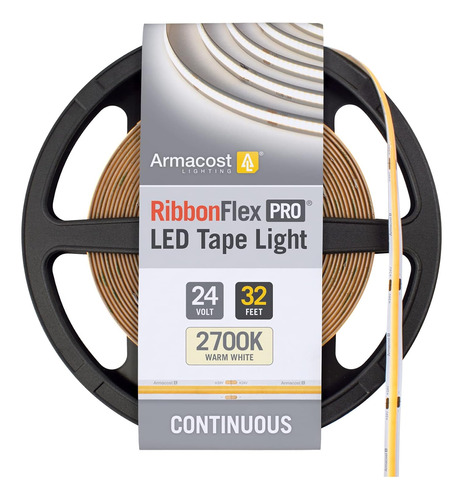 Cinta De Luz Led Cob Blanca Ribbonflex Pro De 24 V, 270...