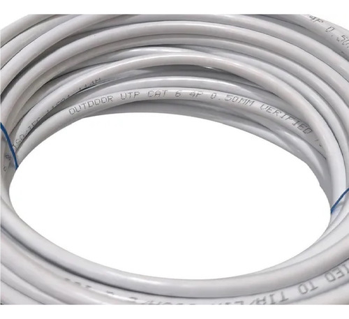 Cable Ethernet Cat 6 Exterior Blindado De 30 Metros Gigabit
