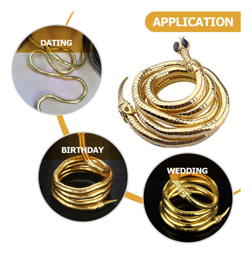 Pulsera Flexible Con Forma De Serpiente, Collar Flexible Y A