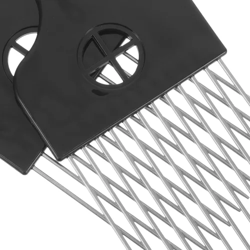 Cepillo De Pelo Para Hombre Con Aguja De Acero Bicolor, 2 Un