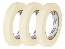 Comprar 3 Cintas Adhesivas Masking Tape 24mmx50m Marca Truper 12591