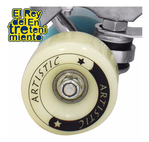 Imagen 8 de 9 de Set 4 Ruedas De Silicona Para Patín Artístico 58mm - El Rey