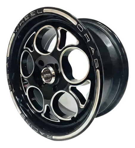 Rodas Weld Magnum Aro 15x7 15x4 (jogo) Gol Chevette Opala Cor Preto Com Diamantado