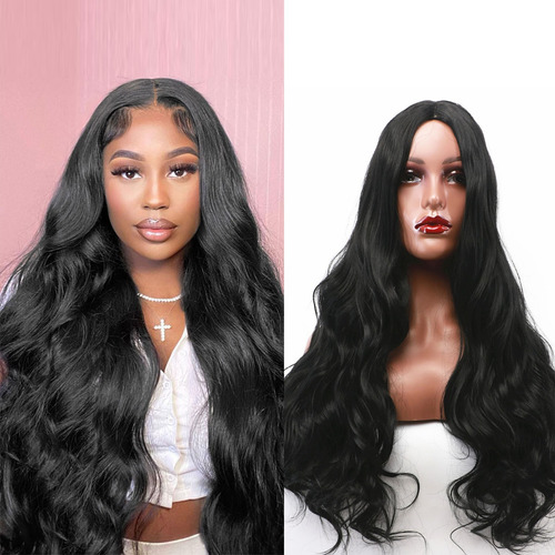 Centro De Cabello Largo Y Rizado K European And Wigs, Flequi