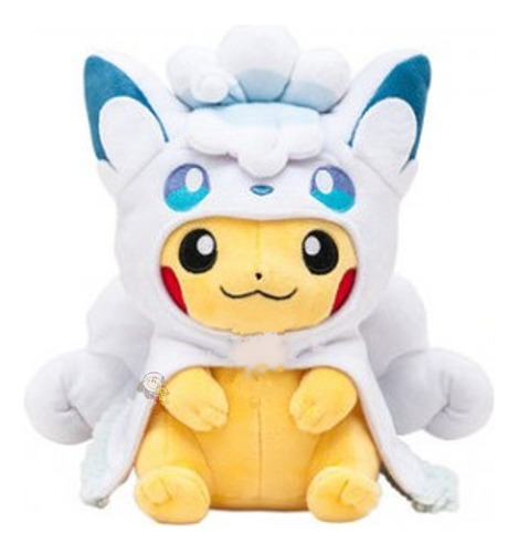 Pikachu De Peluche Con Disfraz Vulpix Pokémon Importado Cute