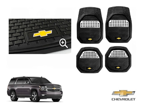 Tapetes 4pz Charola 3d Logo Chevrolet Tahoe 2015 A 2020