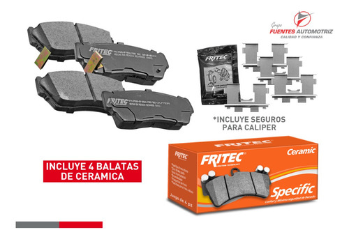 Kit Balatas Delanteras Disco Tsuru De 1991 A 2017 Ceramica