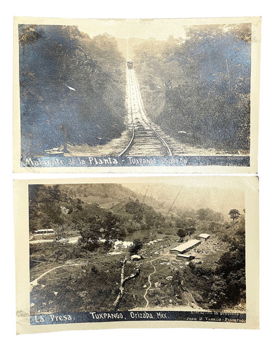 2 Postales Antiguas, Malacate, La Presa, Tuxpango, Orizaba (Usado)