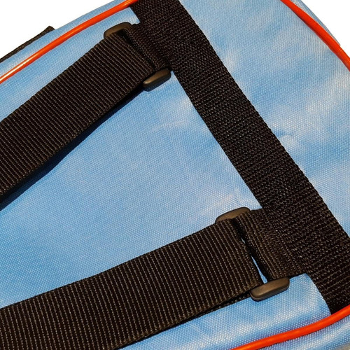 Cuo Funda Ukelele Soprano Super Acolchada Celeste Roj Kemuel