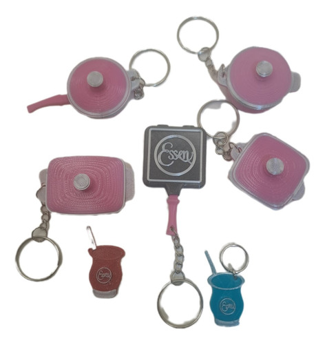 Llaveros Essen Pack Por 5 Modelos De Regalo 1 Dije O Imàn Multicolor