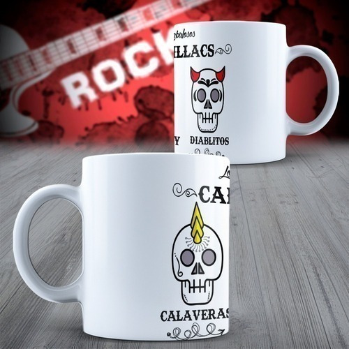 Imagen 5 de 5 de Plantillas Para Sublimar Tazas Bandas De Rock