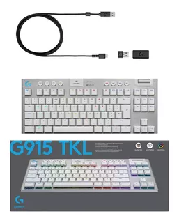 Teclado Mecánico Gamer Logitech G915 Tkl 920-009660 Ingles