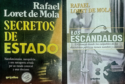 4 Libros Rafael Loret De Mola Los Escándalos Los Cómplices (Usado)