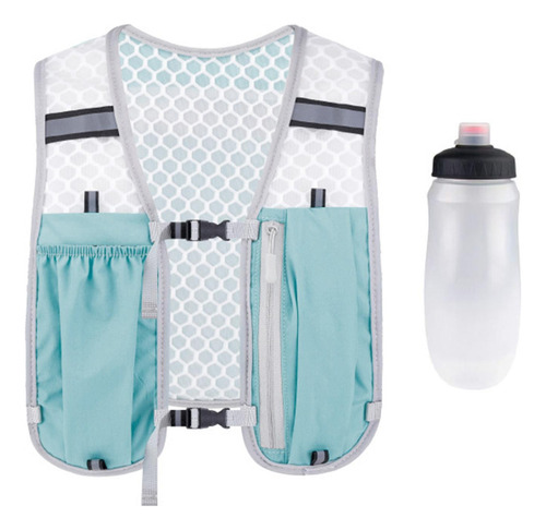 Running Vest Resistencia Al Agua Con Una Bolsa Azul Claro