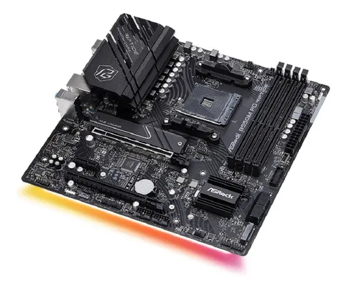 Placa base Asrock B550m Pg Riptide, chipset B550, Amd Am4, color negro