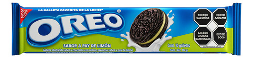 Galleta Oreo Pay de Limón sin sal 114 g