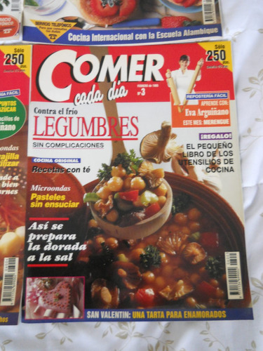 Lote 8 Revistas Españolas Recetas Cocina Comer Cada Día