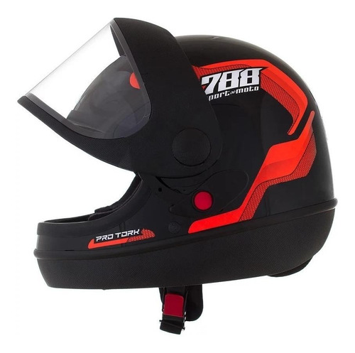Capacete Para Moto Pro Tork Sport Moto 788 Cor Laranja Tamanho do capacete 58