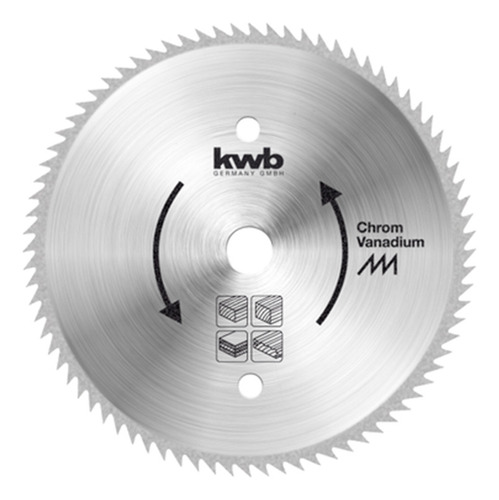 Disco De Corte Circular Madera Kwb 160mm 100 Dientes Rex