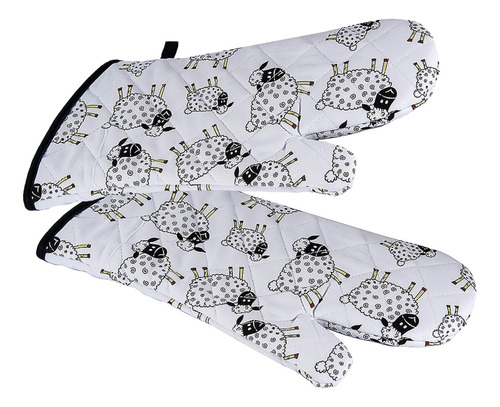 Spotted Dog Gift Company Guantes De Horno De Oveja, Resisten