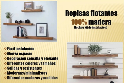 Repisas De Tablón De Madera 50 X 20 3 Centímetros D Grosor 35 Tonos Disponibles