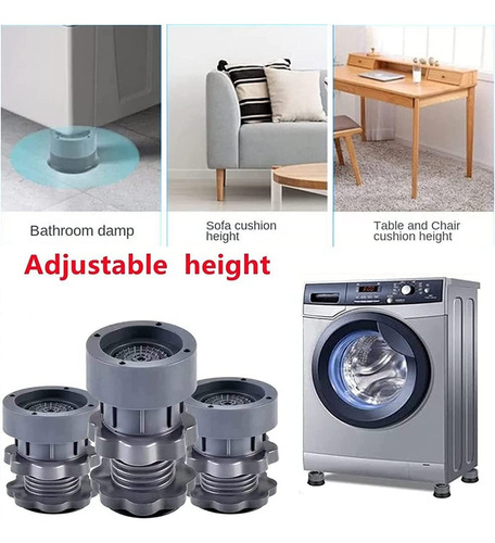 Soporte De Lavadora De Altura Ajustable, Antivibración