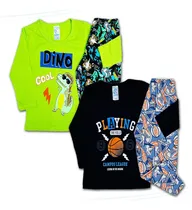 Comprar Roupa Infantil Kit 2 Pijamas Bebê Menino Inverno Frio 