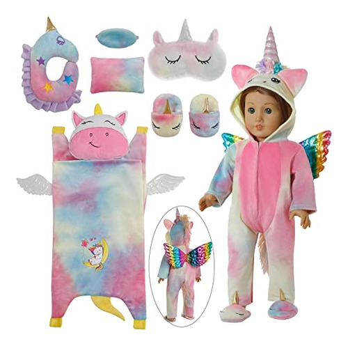 Windolls American - Juego De Saco De Dormir Y Accesorios De 