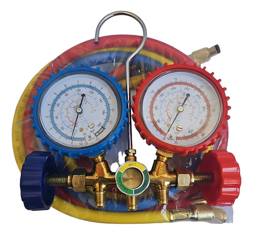 Kit Manifold Com Mangueiras + Carga Maçarico Ar Condicionado