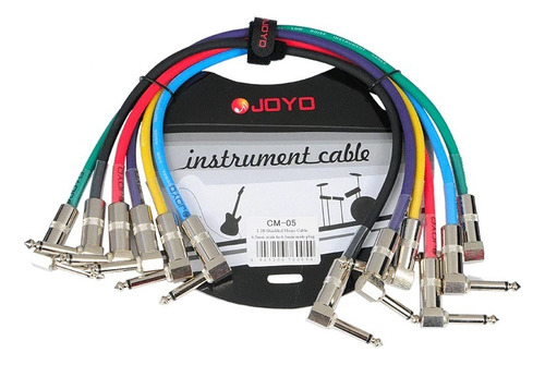 6 Patch Cables Joyo Cm-05 - 36 Cms - 1.2 Ft