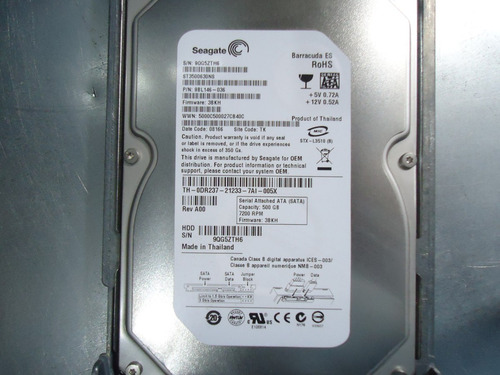 Hd Barracuda Es St3500630ns 500gb 7200 Rpmcom Gaveta (Usado)