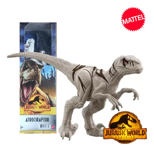 Jurassic World Atrociraptor E Velociraptor Originais Mattel