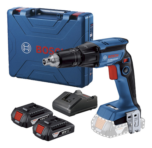 Atornillador Para Drywall Bosch Gtb 185-li, 18v, 2 Baterías Color Azul 18V