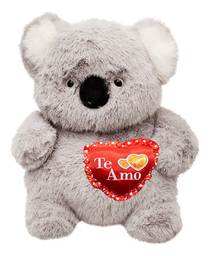 Peluche De San Valentin Koala Con Corazon Te Amo Color Te Amo Rojo