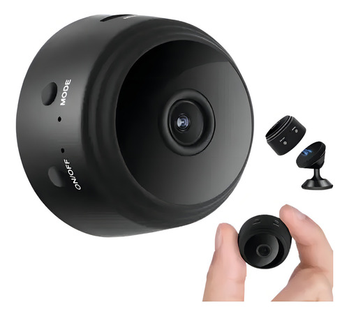 Kit 3 Mini Câmera Espiã Sem Fio Wi-fi Hd Gravação Voz, Vídeo