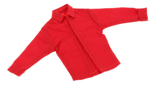 M Abrigo De Camisa A Escala 1/12 Para Accesorio De Rojo