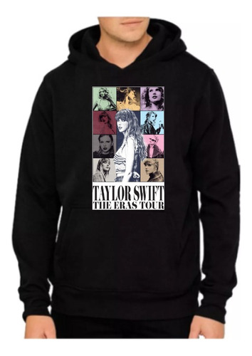 Poleron Canguro - Taylor Swift - Tour - Musica - Dtf - C001 - Negro