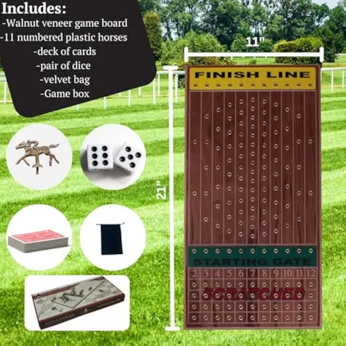 Juego De Mesa De Carrera De Caballos.