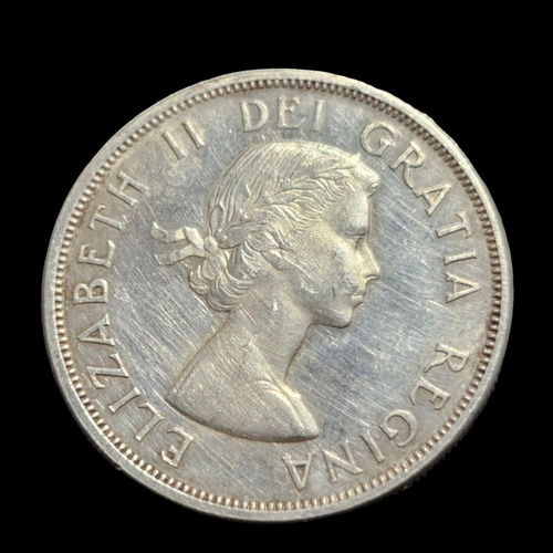 Moneda Canadá 1 Dólar, 1963 Plata 0.800 Km# 54 - 414